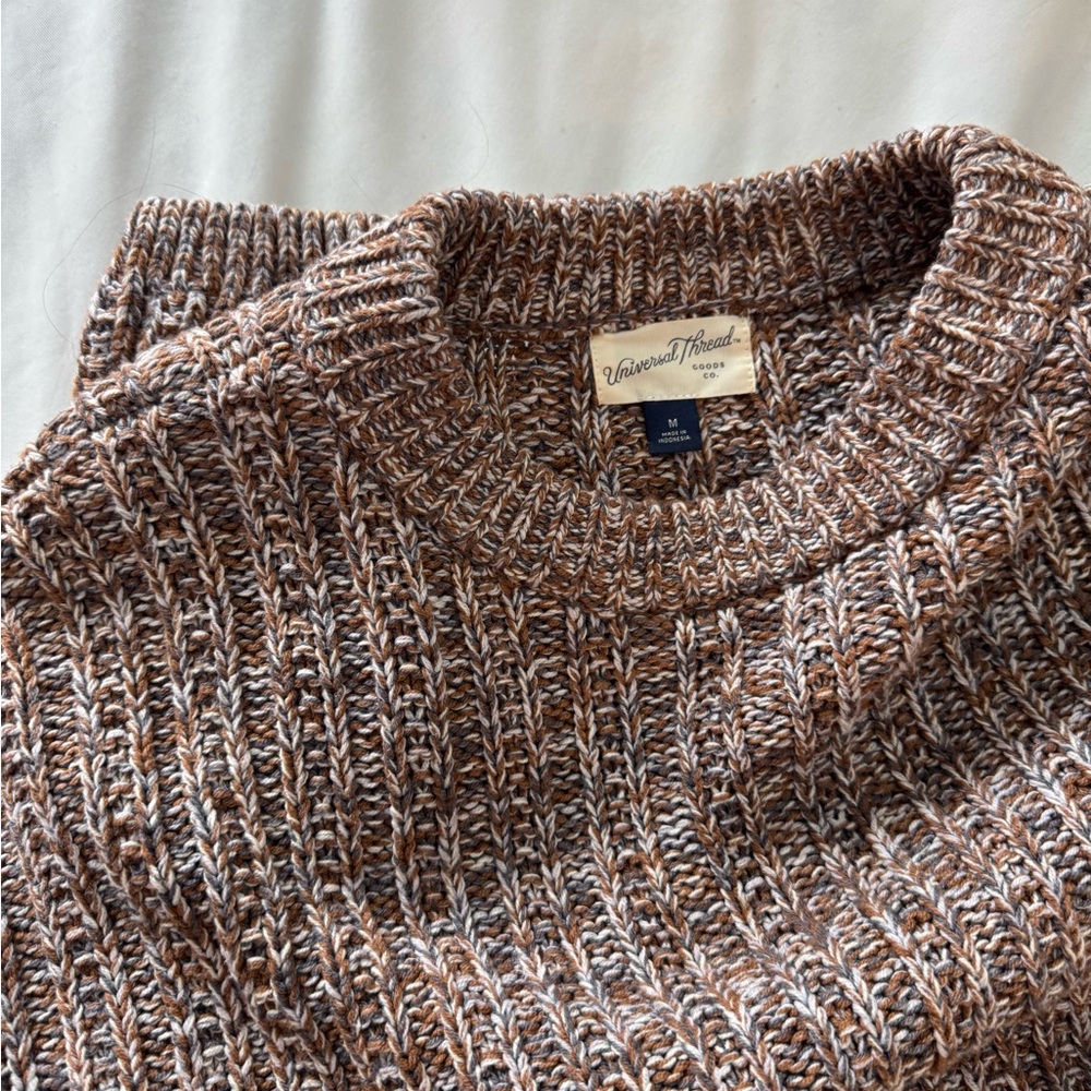 Universal Thread Brown Ribbed Sweater - image 3
